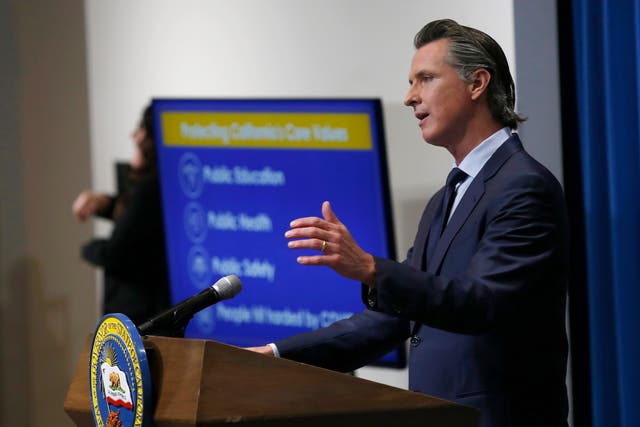 California governor Gavin Newsom announced on Monday plans to independently review any coronavirus vaccine 