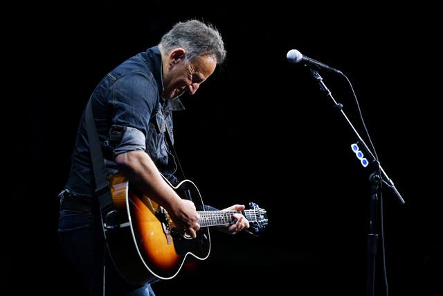 Springsteen on stage in 2019