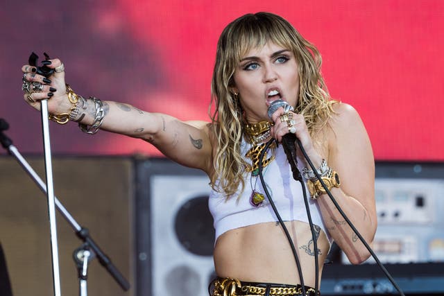 <p>Cyrus covered Metallica’s ‘Nothing Else Matters’ during her 2019 Glastonbury set</p>