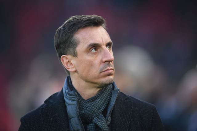 <p>Gary Neville believes a two-week circuit break would be ineffective for football</p>