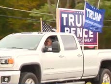 Biden supporter installing BLM sign shoots at passing Trump supporter