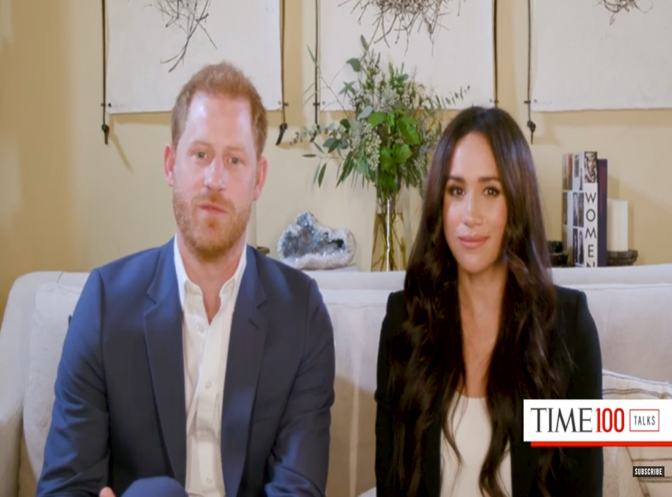 Meghan Markle y el príncipe Harry son los anfitriones de Time100 Talks
