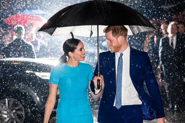 Prince Harry and Meghan attend the Endeavour Fund Awards at Mansion House in March
