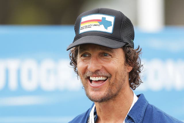 <p>File image: Matthew McConaughey attends the final round of the World Golf Championships</p>
