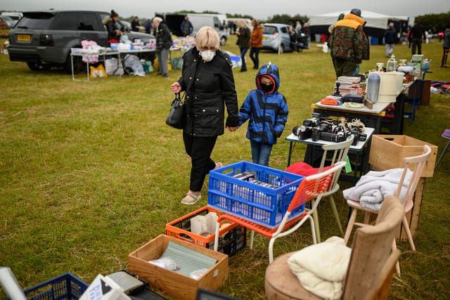 One cited ‘side hustle’ is selling clothes and second hand belongings at car boot sales 
