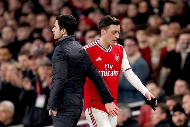Mesut Ozil has been excluded from Arsenal’s Premier League squad