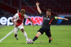 Milner hails ‘big clean sheet’ as Liverpool start with win at Ajax