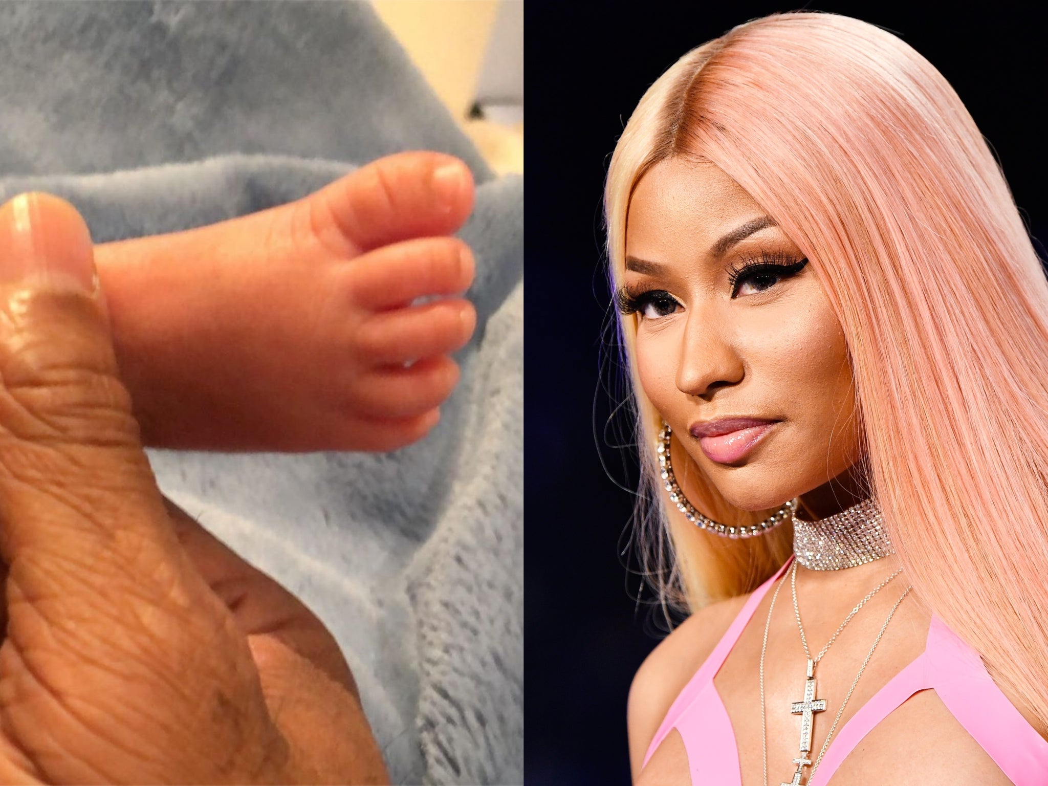 Nicki Minaj shares first picture of newborn son in anniversary post | The  Independent