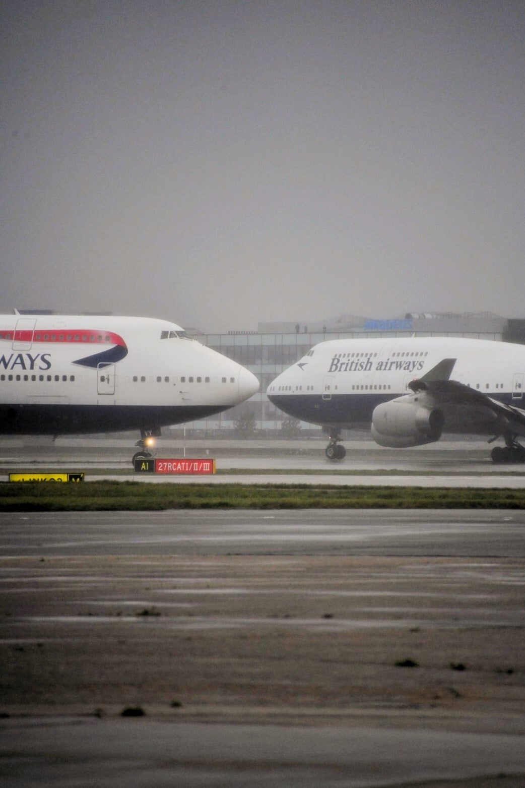 Farewell flights: British Airways final Boeing 747s depart from Heathrow airport