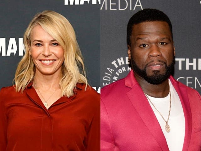 Chelsea Handler and 50 Cent at events in early 2020