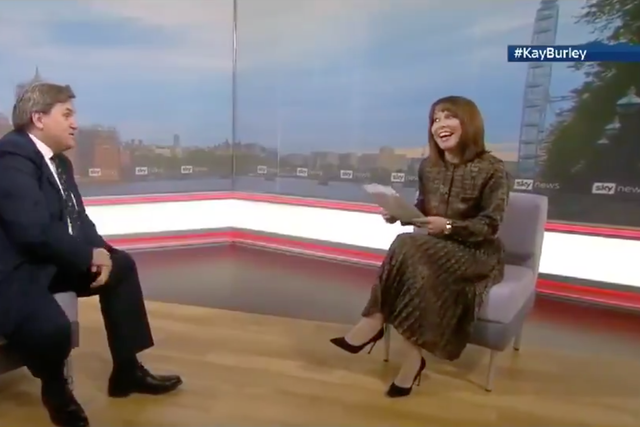 Kay Burley makes a joke about Tory MP’s fitness