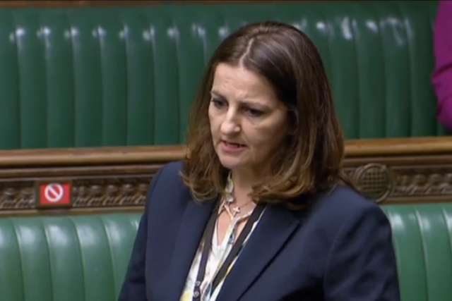 Tory MP Caroline Ansell speaking in parliament