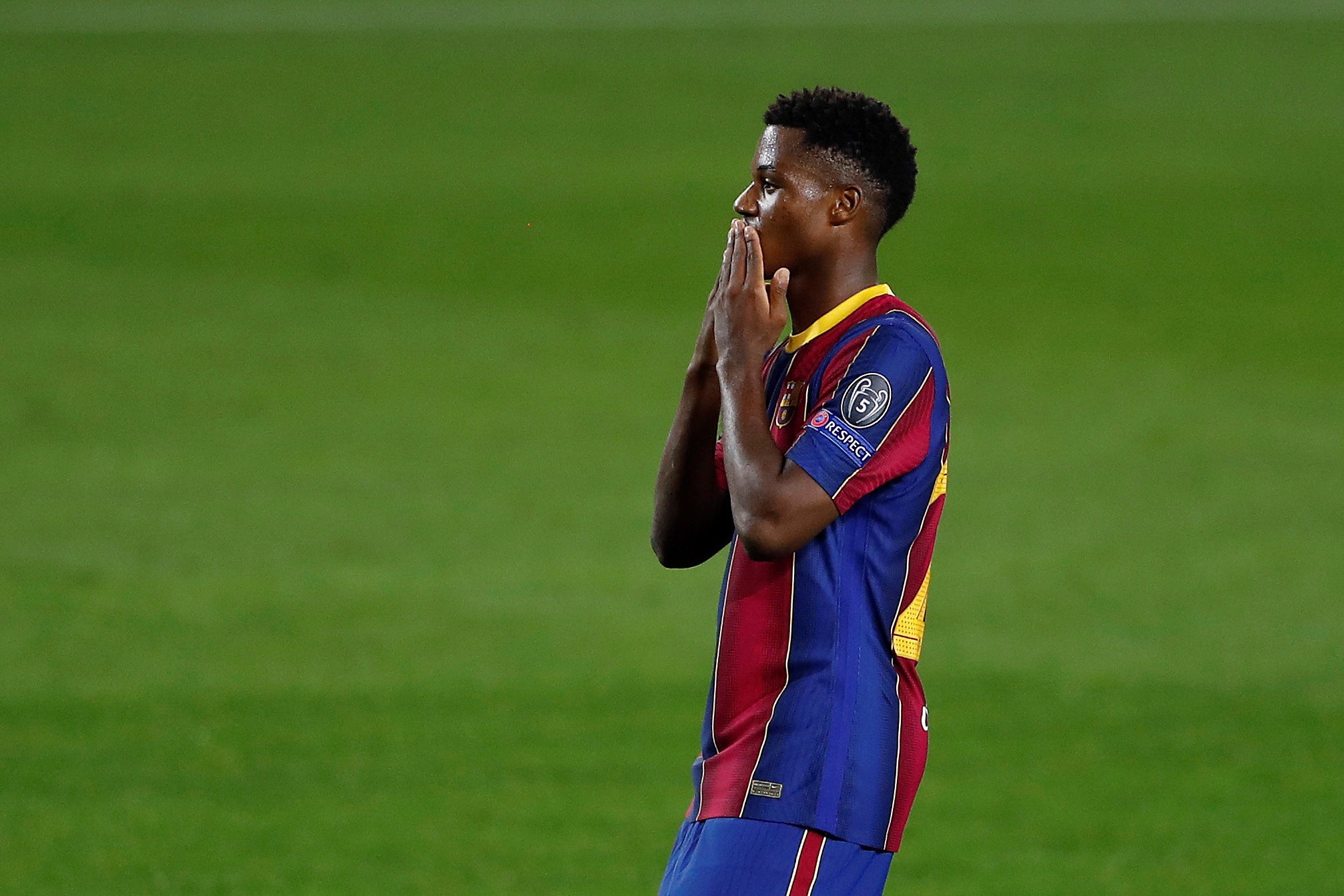Barcelona’s Ansu Fati was subjected to a racial slur in a Spanish match report