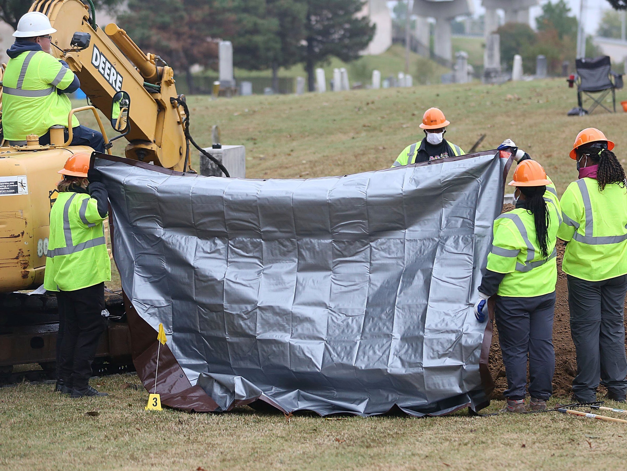 Investigators work to examine possible grave sites in Tulsa, Oklahoma