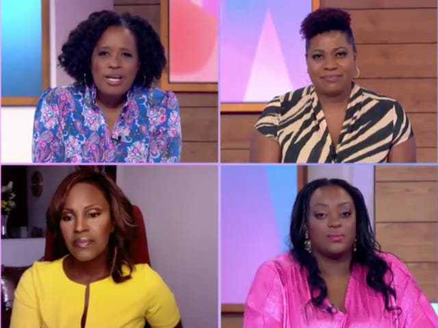 Four black women presented ‘Loose Women’ on Thursday