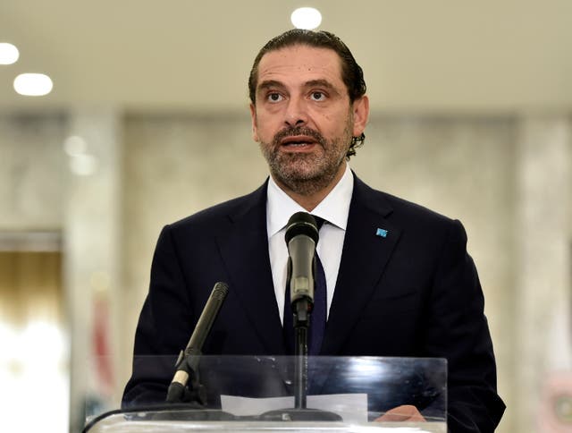 Lebanon's prime minister-designate Saad Hariri