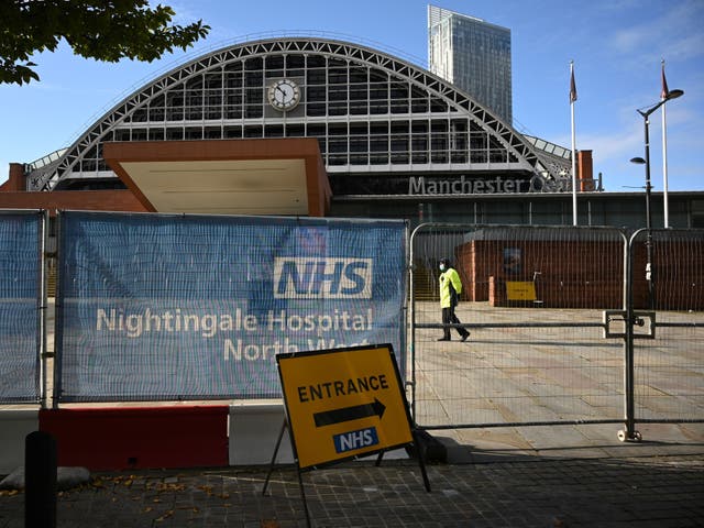 Three field hospitals  in Manchester, Sunderland and Harrogate are being mobilised to accept new patients
