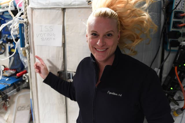 Astronaut Kate Rubins has cast her ballot from space ahead of election day.