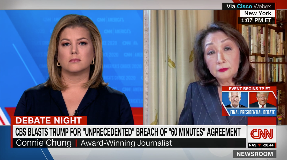 Connie Chung eviscerates Trump over lack of respect for women as he goes head-to-head with female moderator