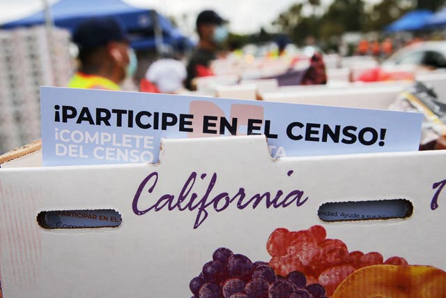 Panfleto con información en español sobre el censo 2020.