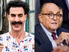 Borat defends Giuliani over ‘innocent sexy-time encounter’ in new film
