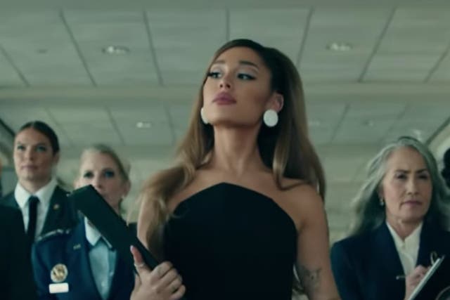 Ariana Grande in the ‘positions’ video