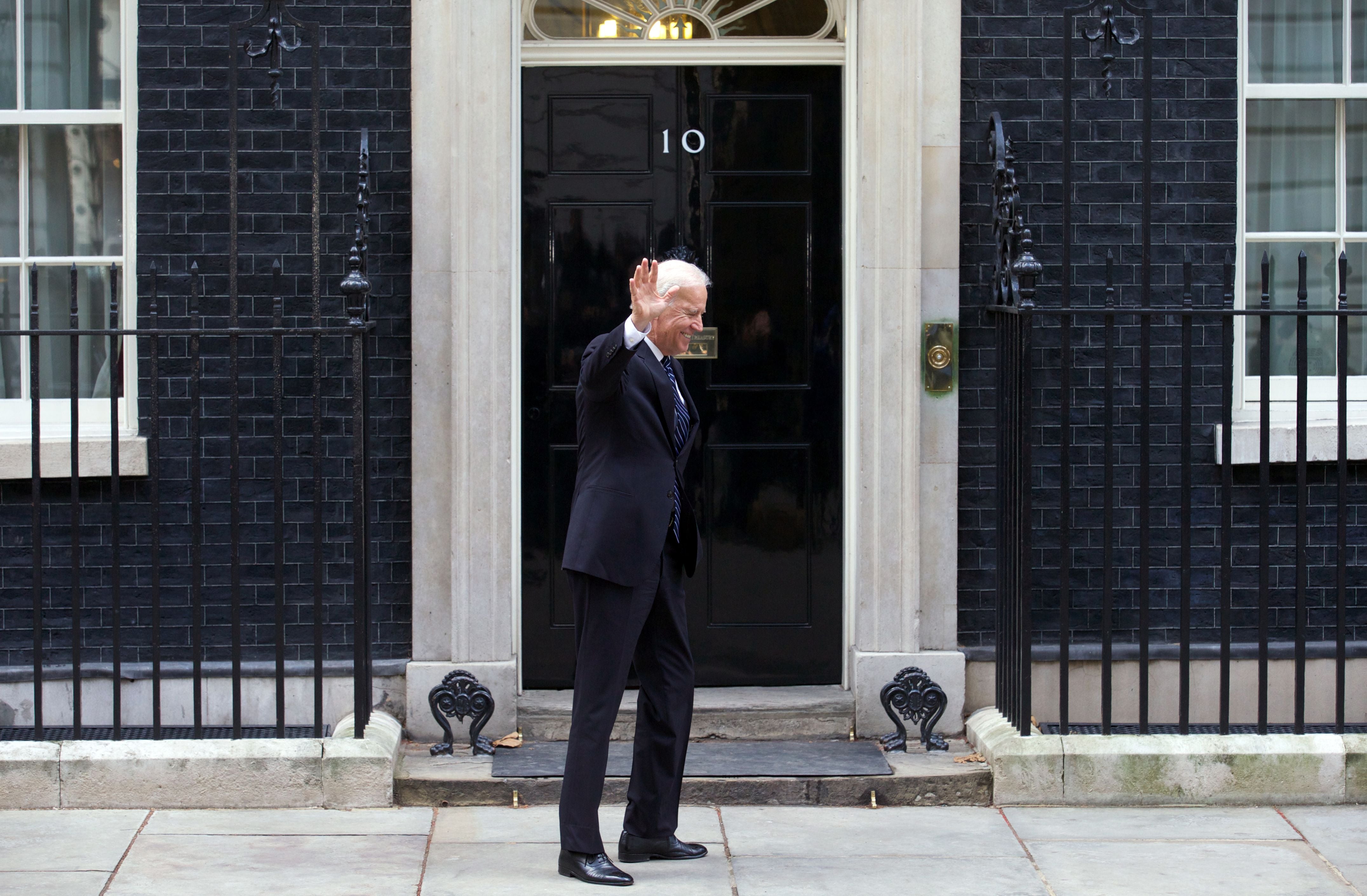 Joe Biden visiting No 10 while vice president, 5 February 2013