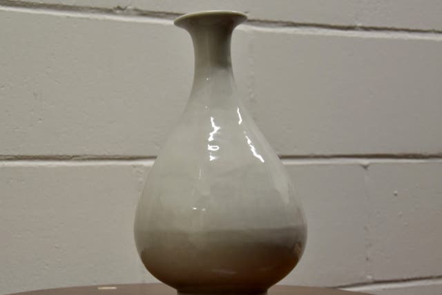 The vase is thought to have been stolen from a collection in Switzerland last year by a London crime gang