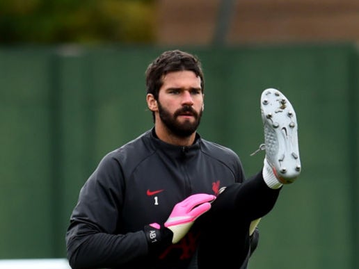 Alisson could return for Liverpool against Sheffield United