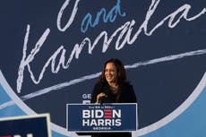 'Honor the ancestors': Harris appeals directly to Black men