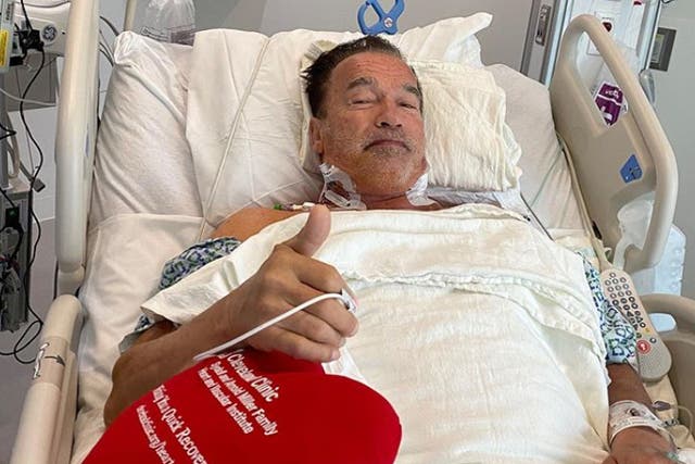 Arnold Schwarzenegger is recovering after heart surgery
