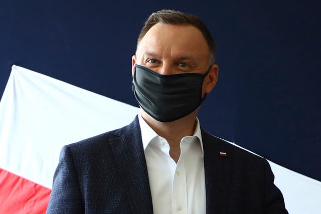 Virus Outbreak Poland Duda