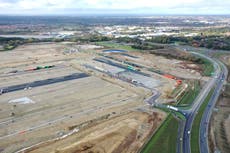 Workers turn Kent fields into 2,000-vehicle lorry park ahead of Brexit