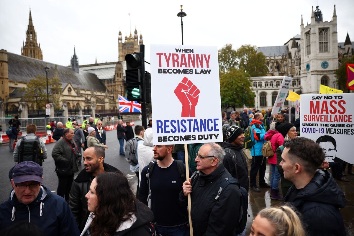 Police make arrests at London anti-lockdown protest after risk assessment violated