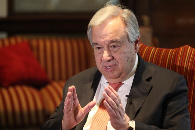 <p>UN Secretary General António Guterres</p>