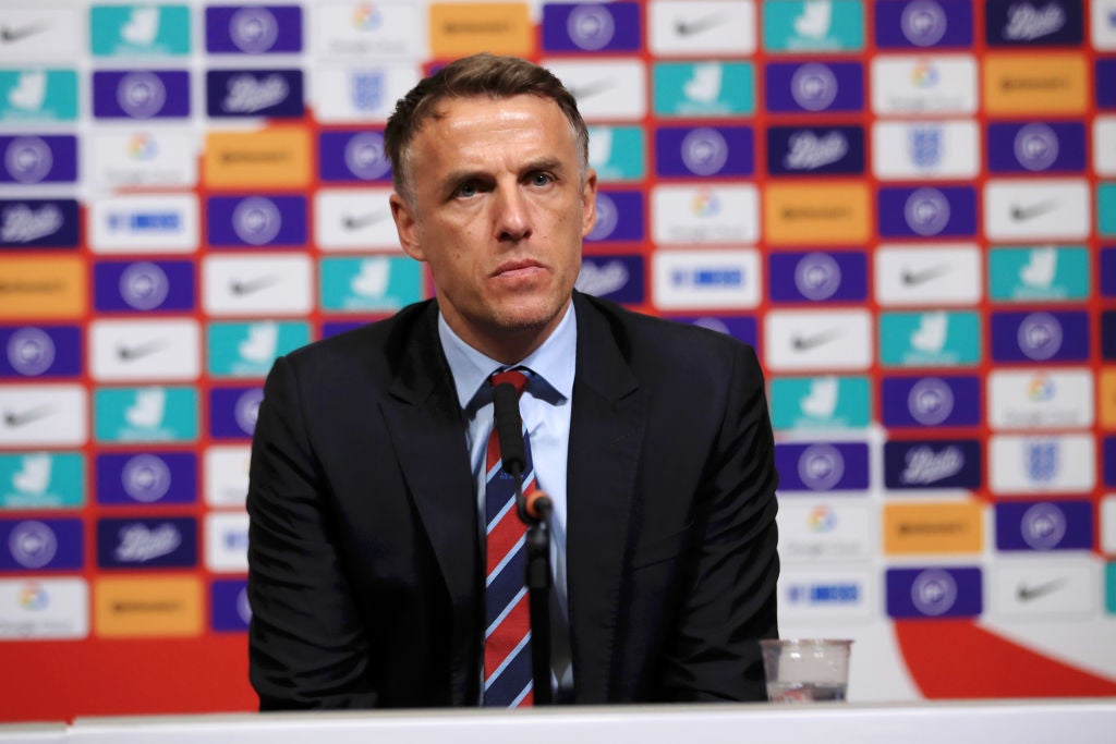 England Women manager Phil Neville