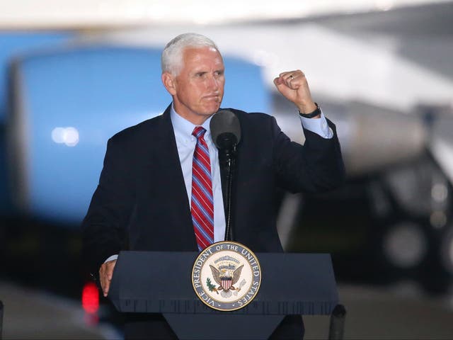 Mike Pence has tested negative after his chief of staff tested positive for Covid-19 on Saturday