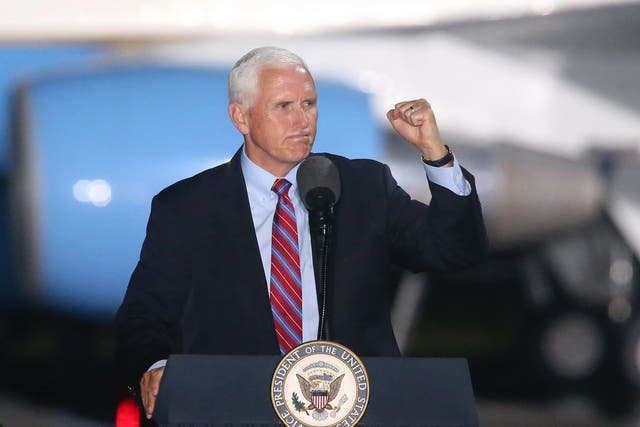 Mike Pence has tested negative after his chief of staff tested positive for Covid-19 on Saturday