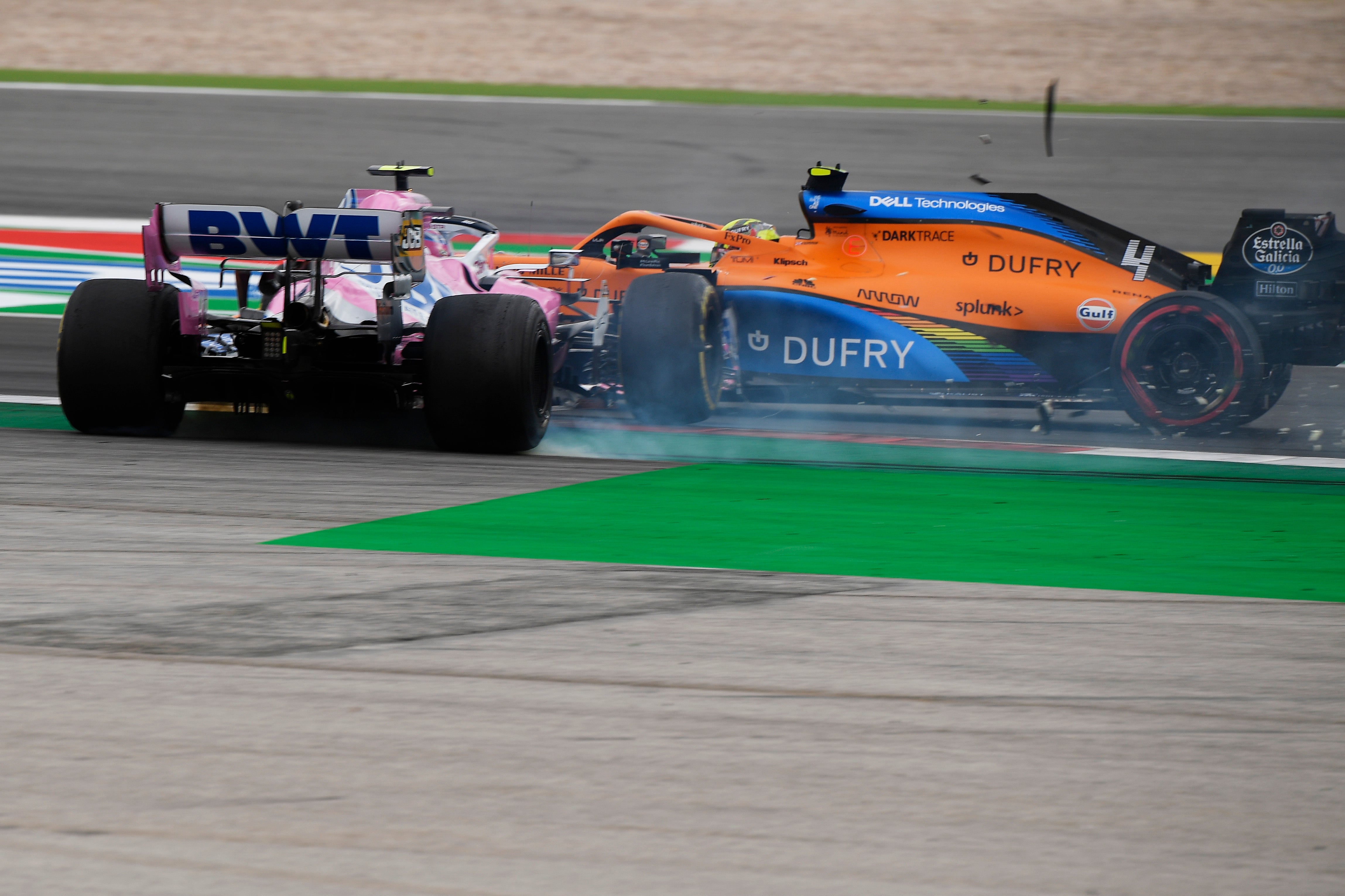 Stroll was punished for colliding with Lando Norris