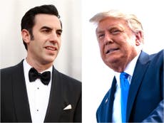 Sacha Baron Cohen hits back at criticism from Trump over Borat 2