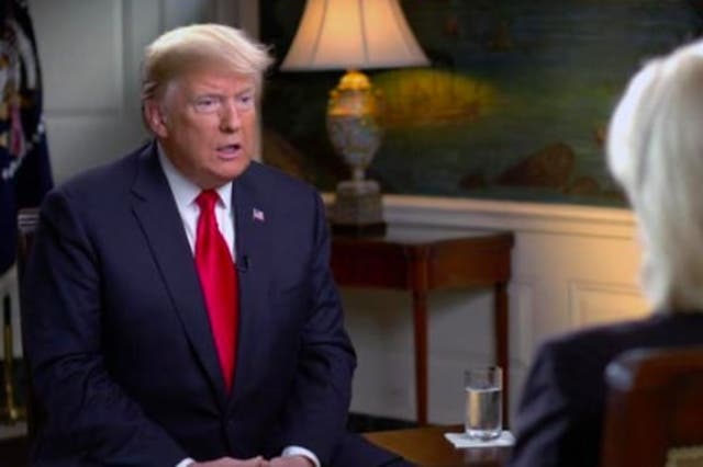 Trump walks away from CBS's 60 Minutes show after a heated exchange