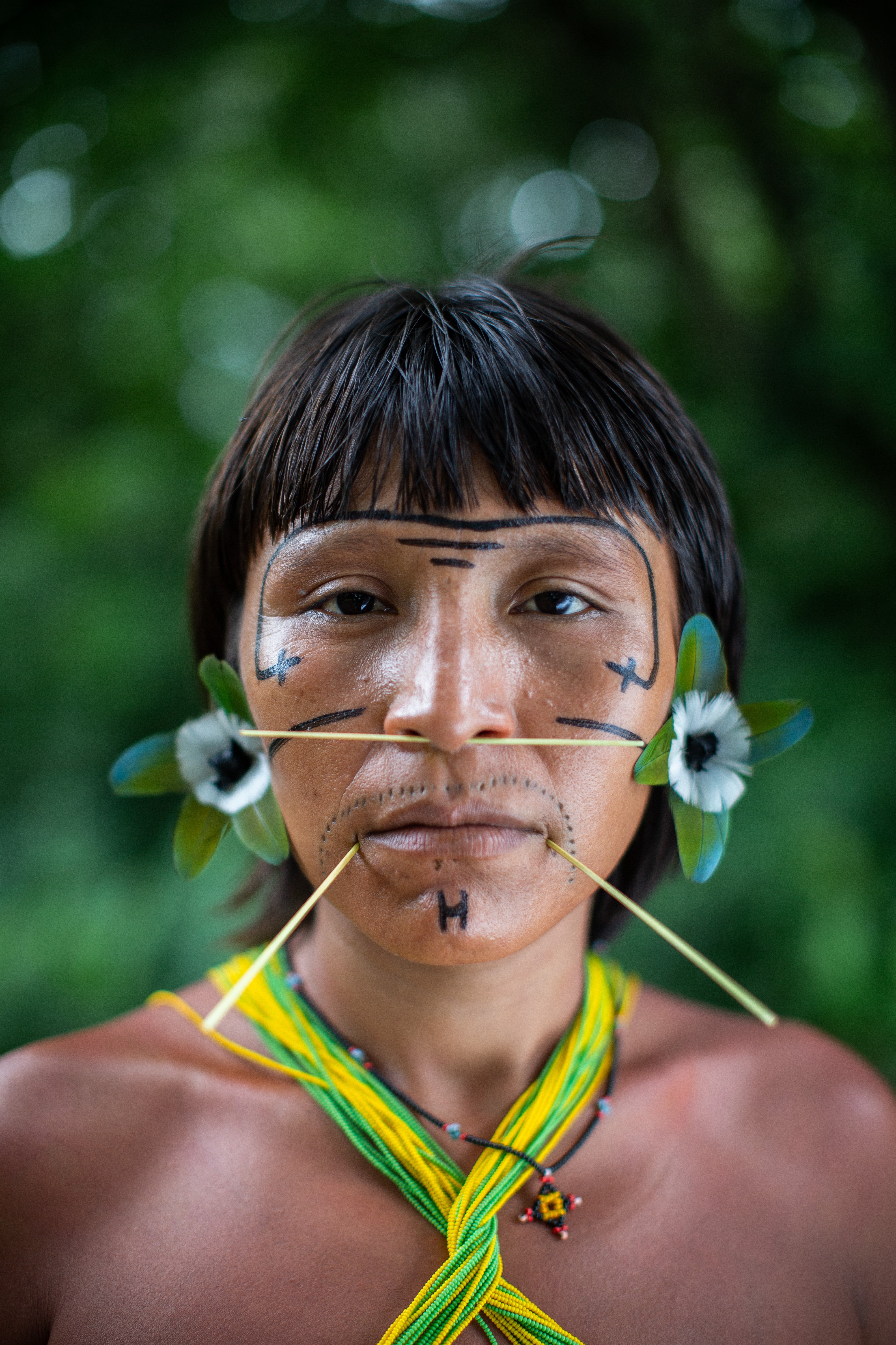 Ehuana Yaira at the meeting of the Yanomami and Yek’wana leaders