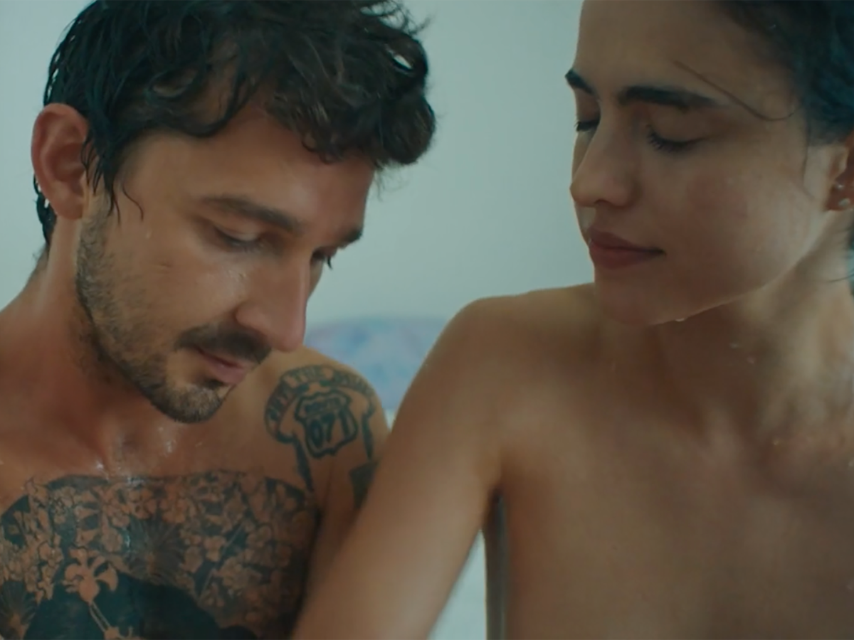 Shia LaBeouf and Margaret Qualley appear nude in experimental music video  for Rainsford | The Independent