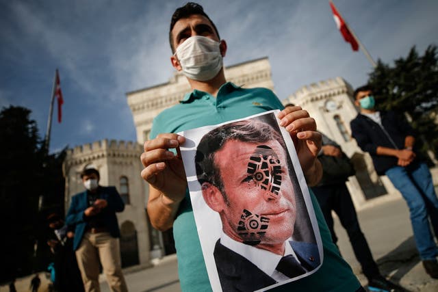 Turkey France Protest