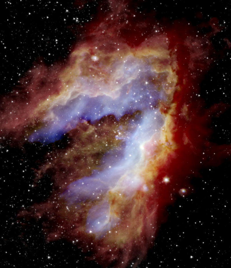 Star formation in the Omega Nebula captured by Sofia