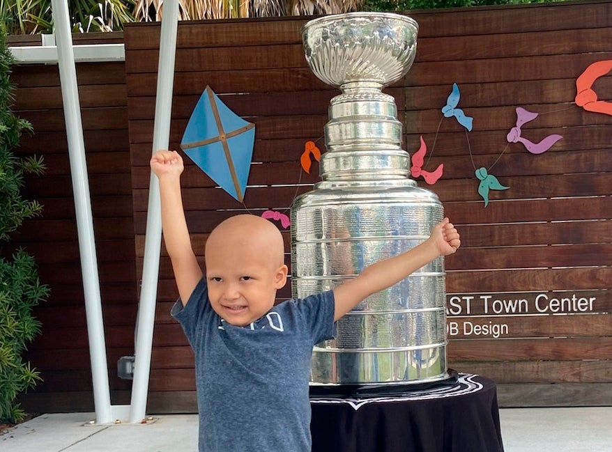 Stanley Cup visits children's cancer center in Tampa People grandmother  Children Chocolate Hands