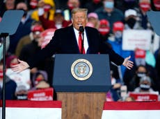 Trump claims he’s ‘winning big’ despite dire swing state polls - live