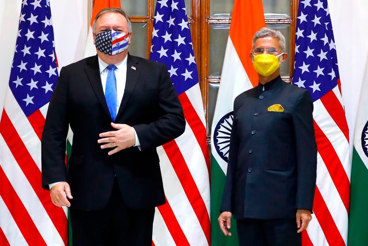 Pompeo says US stands with India against Chinese ‘threats to sovereignty and liberty’