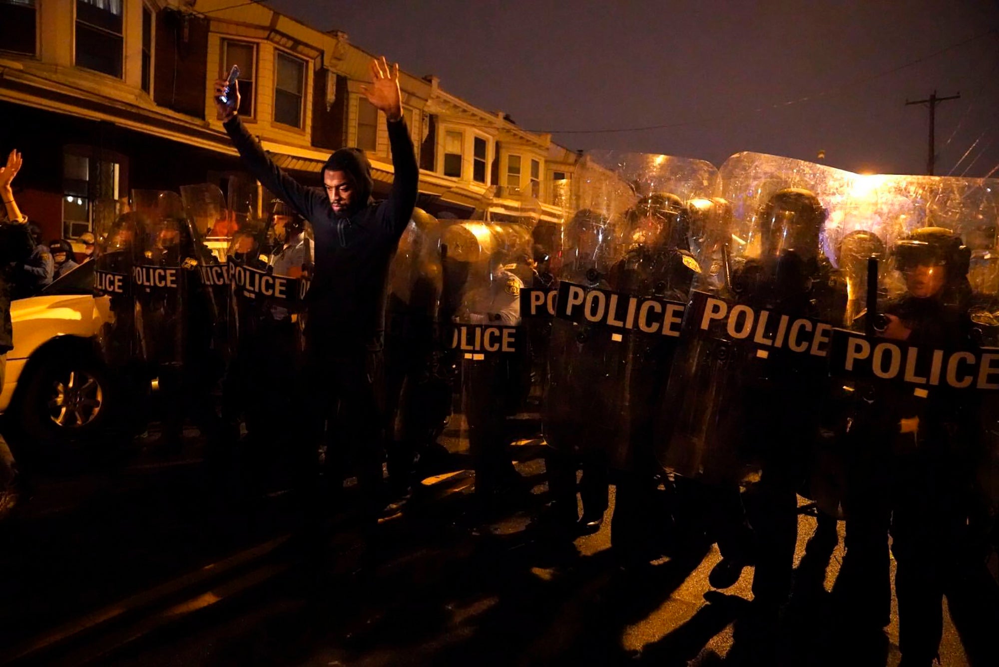 Protests have erupted in Philadelphia following Monday afternoon's shooting of Walter Wallace