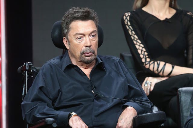Tim Curry at a ‘Rocky Horror’ panel in 2016